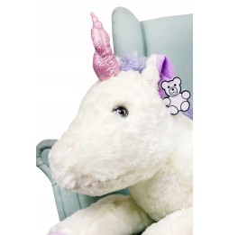 Ursuleț unicorn 100 cm alb