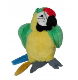 Papuga pluszowa z dźwiękiem 25 cm