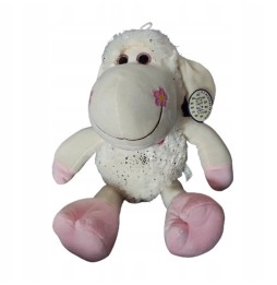 Oaie pluș albă 45 cm