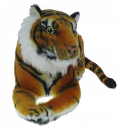 Tigru de pluș culcat 40cm - Mascota ZOO