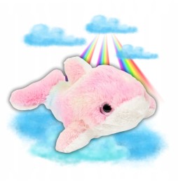 Delfin de pluș Smiki 20cm roz