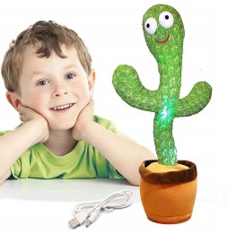 Cactus cântător și dansator LED