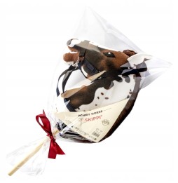 Hobby Horse Skippi A4 alb și maro - jucărie pentru copii