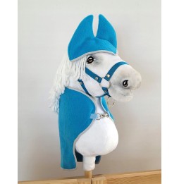 Pătură și protecții Hobby Horse A4 - set turcoaz