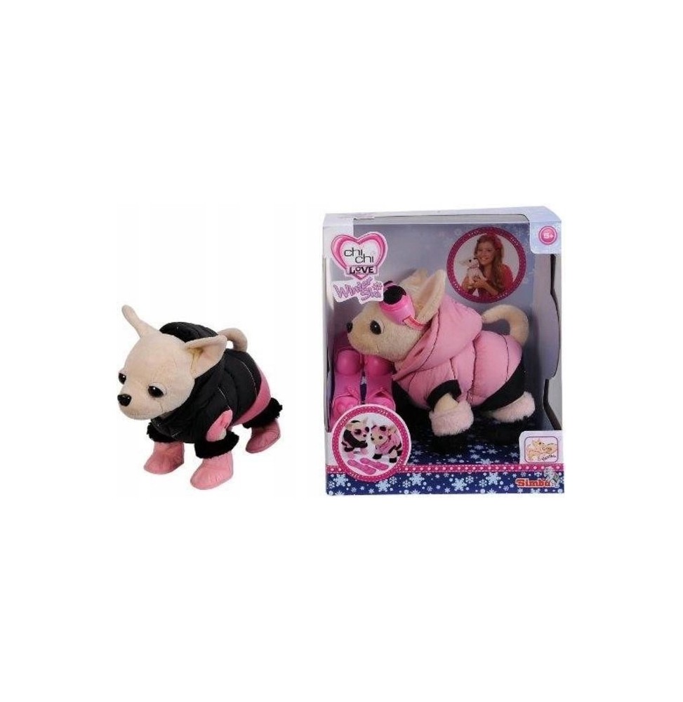Chi Chi Love cățel Chihuahua pe schiuri Chi Chi Love cățel Chihuahua pe schiuri