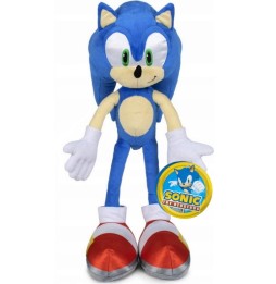 Urs de plus Sonic 35cm arici albastru
