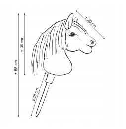 Cavalo hobby A4 premium cal pe băț