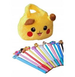 Geantă pufos Pikachu pentru copii