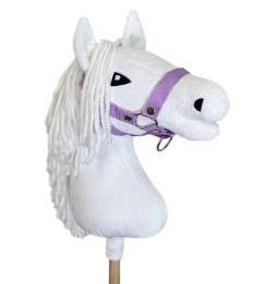 Hobby horse A3, cal alb pe băț