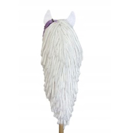 Hobby horse A3, cal alb pe băț