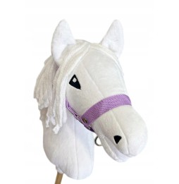 Hobby horse A3, cal alb pe băț
