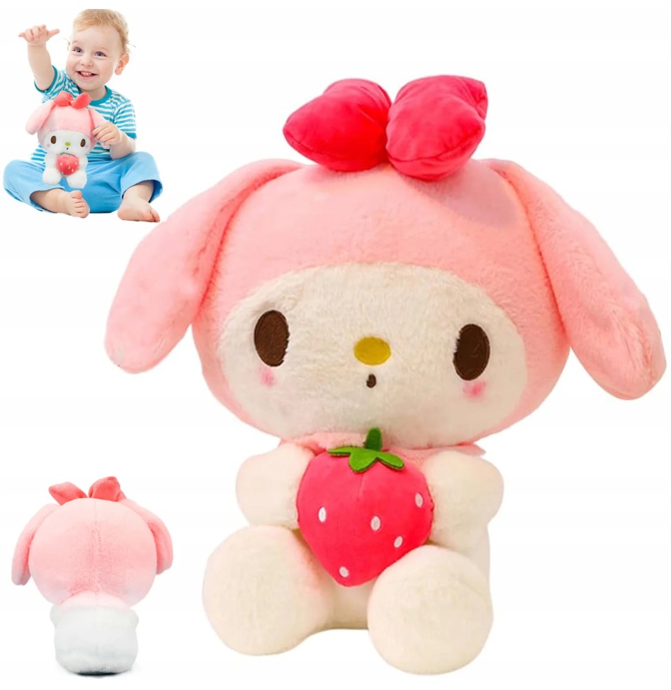 Mascota pufoasă Kuromi 25 cm pentru copii Mascota pufoasă Kuromi 25 cm pentru copii