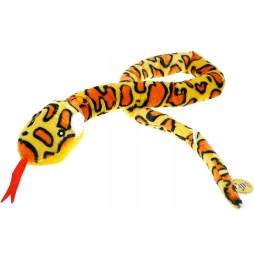 Șarpe de pluș lung 140 cm galben