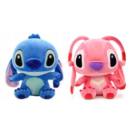 Set pluș Stitch și Angel 25 cm