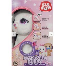Câine interactiv din pluș Elefun 3+