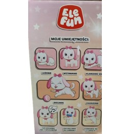 Câine interactiv din pluș Elefun 3+