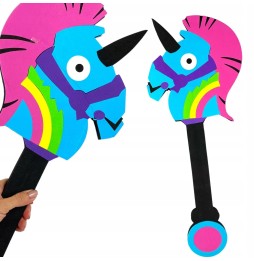 Cap de unicorn pe băț din spumă