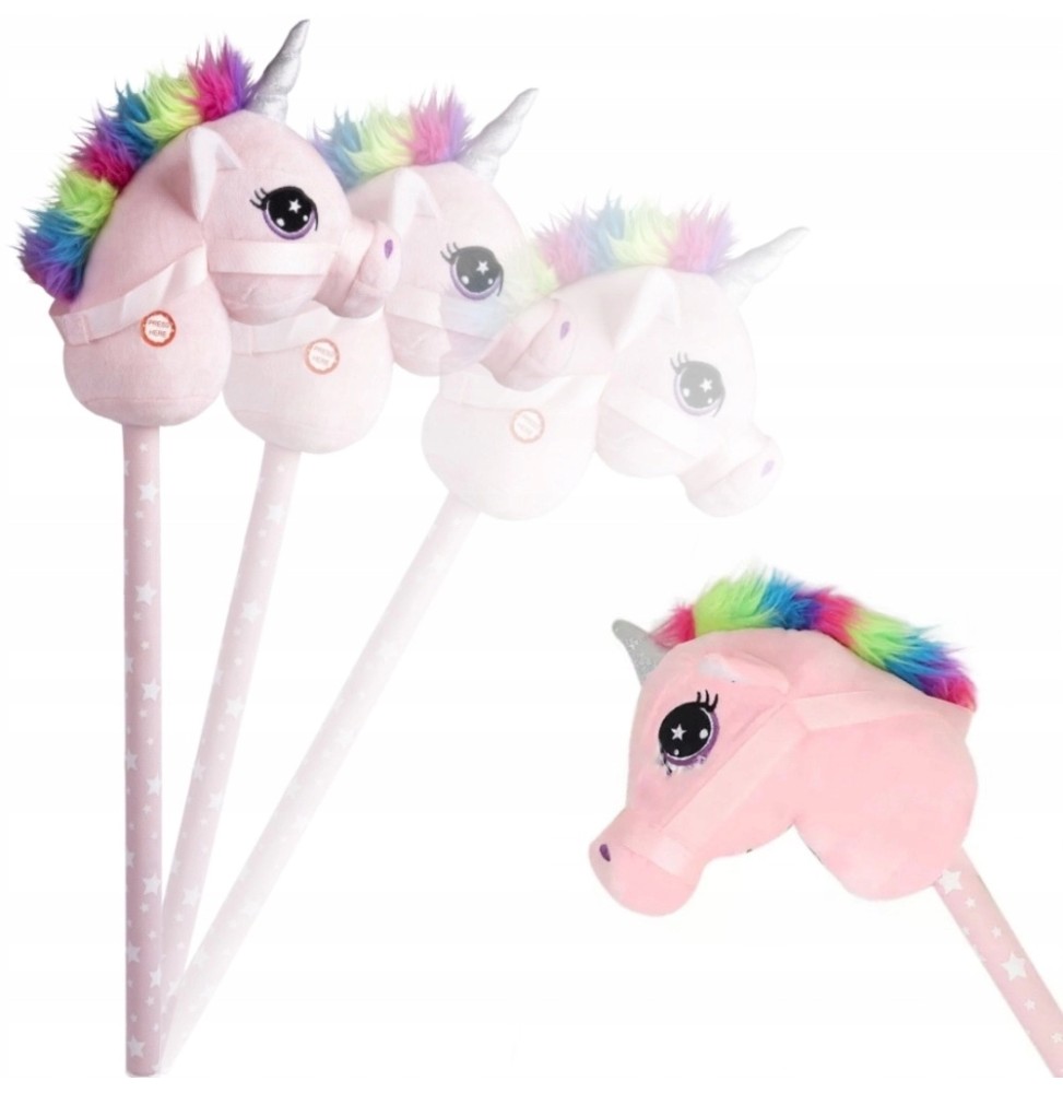 Cap de unicorn pe băţ - jucărie pentru copii Cap de unicorn pe băţ - jucărie pentru copii