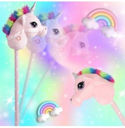 Cap de unicorn pe băţ - jucărie pentru copii