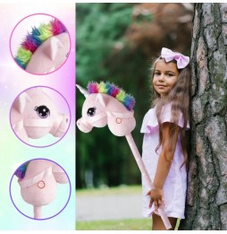 Cap de unicorn pe băţ - jucărie pentru copii