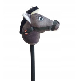 Cap de cal pe băţ hobby horse cu sunet