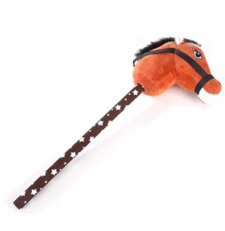 Cap de cal pe băţ hobby horse cu sunet