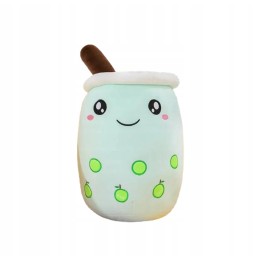 Jucărie Bubble Tea verde zâmbitor 50 cm