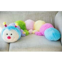 Stonoga moale 120 cm mascota colorată