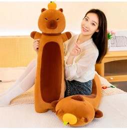 Capibara pufoasă 70 cm - jucărie pentru copii
