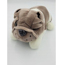 Buldog mascată cățeluș gri 20 cm