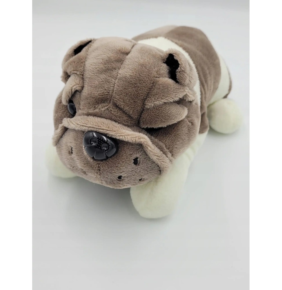 Buldog mascată cățeluș gri 20 cm
