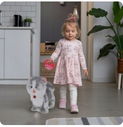Pisoi interactiv pe lesă pentru copii