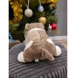 Buldog mascată cățeluș gri 20 cm