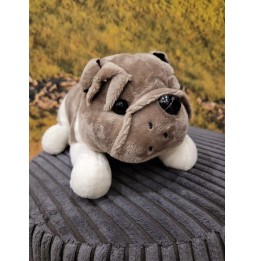 Buldog mascată cățeluș gri 20 cm