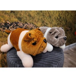 Buldog mascată cățeluș gri 20 cm