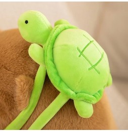 Capibara pluș cu rucsac broască țestoasă 20 cm