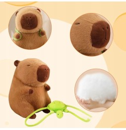 Capibara pluș cu rucsac broască țestoasă 20 cm