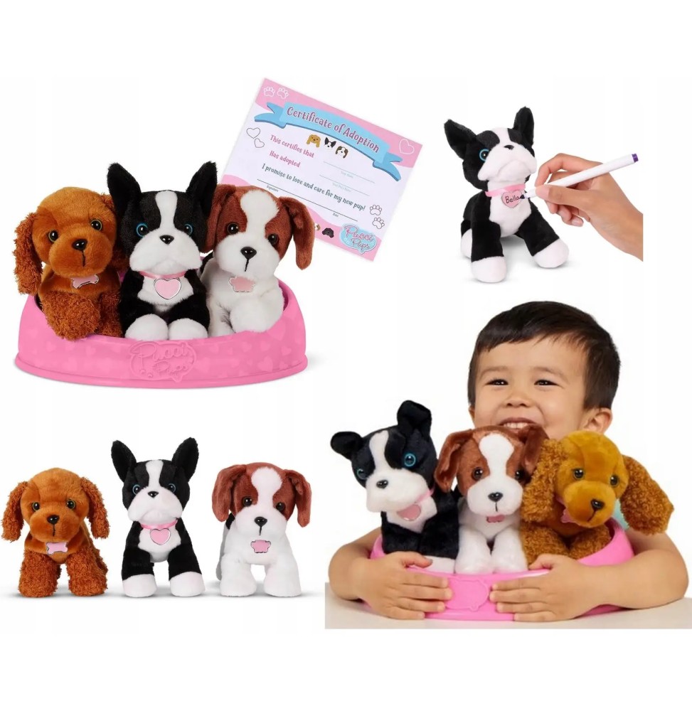 Set Pucci Pups de Câini Pufoși Set Pucci Pups de Câini Pufoși