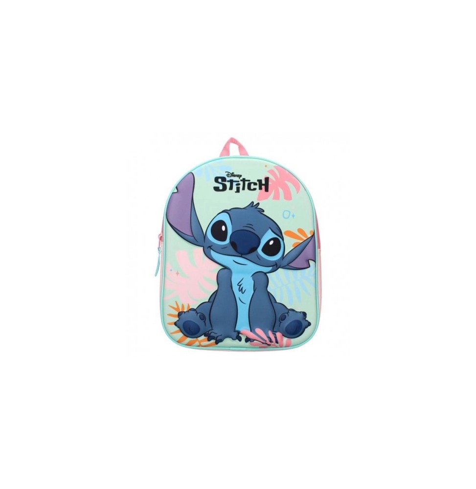 Rucsac preșcolar 3D Stitch, verde mentă Rucsac preșcolar 3D Stitch, verde mentă