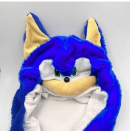 Căciulă din pluș Sonic pentru copii