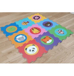 Puzzle din spumă pentru bebeluși Animale 32x32cm