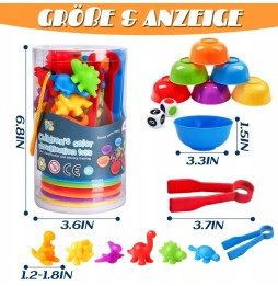 Jucărie Montessori Dinozauri 3+
