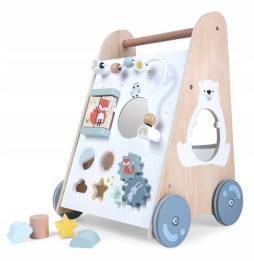Cărucior din lemn Ecotoys