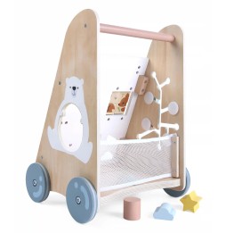 Cărucior din lemn Ecotoys