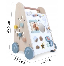 Cărucior din lemn Ecotoys