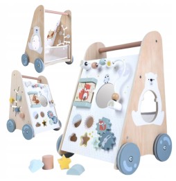 Cărucior din lemn Ecotoys