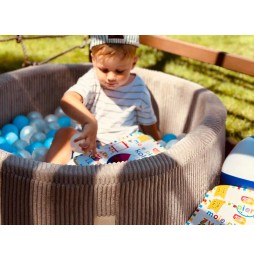 Piscină uscată cu bile Misioo 90x30 cm bej