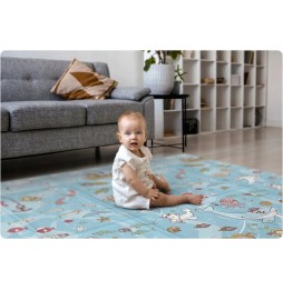 Saltea din spumă dublă pentru copii 200x180