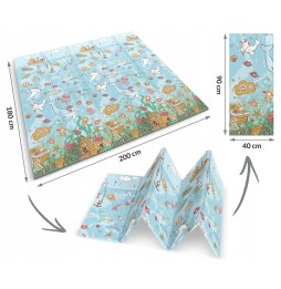 Saltea din spumă dublă pentru copii 200x180