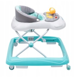 Cărucior Baby Mix cu volan și roți din silicon